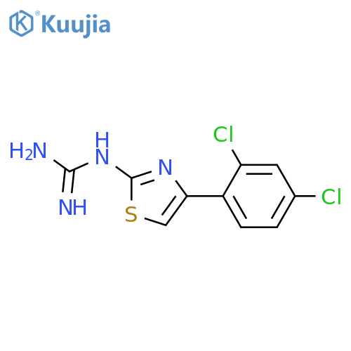 2-[4-(2,4-dichlorophenyl)-1,3-thiazol-2-yl]guanidine structure