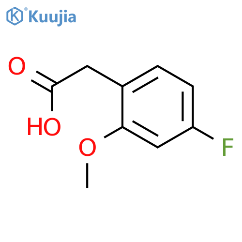 2-(4-FLUORO-2-METHOXYPHENYL)ACETIC ACID structure