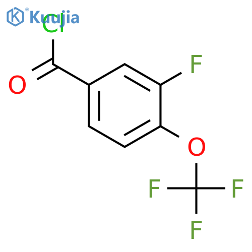 3-Fluoro-4-(trifluoromethoxy)benzoyl chloride structure