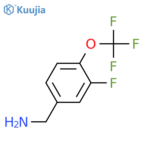 3-Fluoro-4-(trifluoromethoxy)benzylamine structure