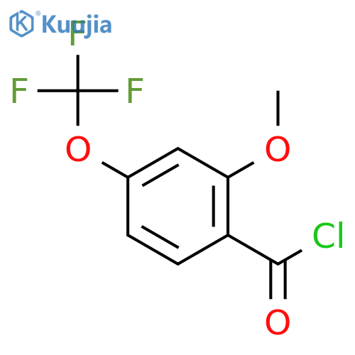 2-Methoxy-4-(trifluoromethoxy)benzoyl chloride structure