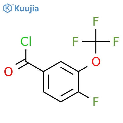 4-Fluoro-3-(trifluoromethoxy)benzoyl chloride structure