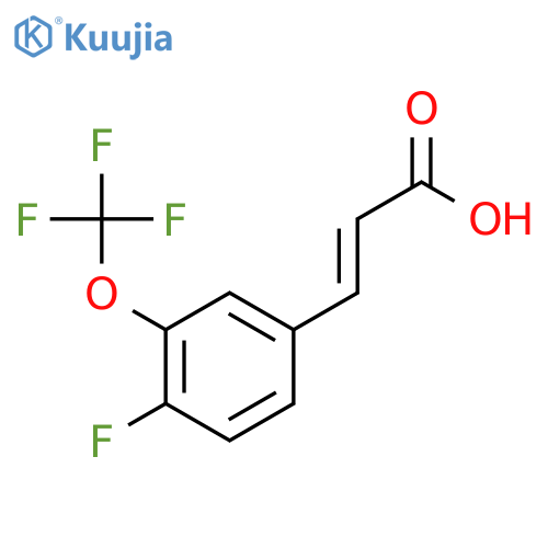 (2e)-3-[4-fluoro-3-(trifluoromethoxy)phenyl]acrylic Acid structure