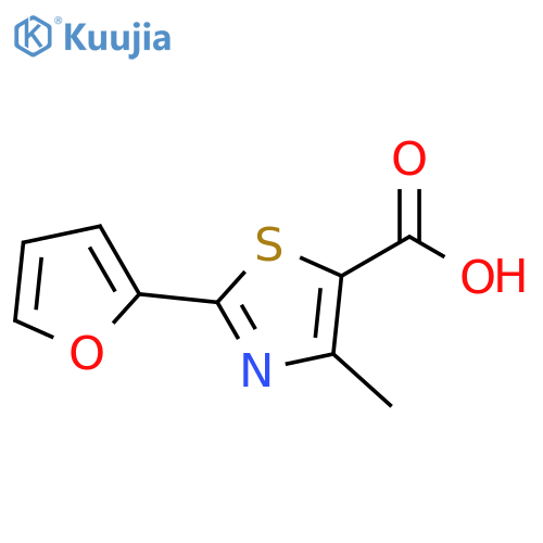 2-(2-furyl)-4-methyl-1,3-thiazole-5-carboxylic acid structure