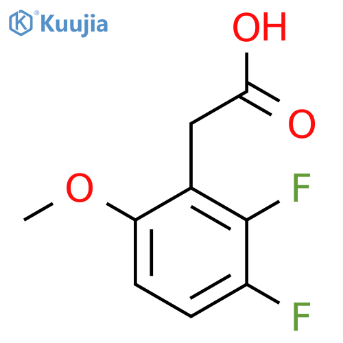 2,3-Difluoro-6-methoxyphenylacetic acid structure