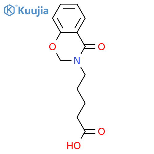 5-(4-OXO-4 H-BENZO[ E ][1,3]OXAZIN-3-YL)-PENTANOIC ACID structure