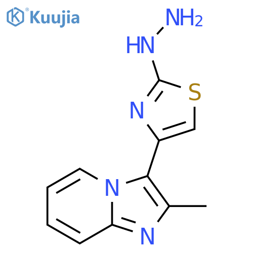 [4-(2-Methyl-imidazo[1,2-a]pyridin-3-yl)-thiazol-2-yl]-hydrazine structure