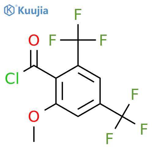 2-Methoxy-4,6-bis(trifluoromethyl)benzoyl chloride structure