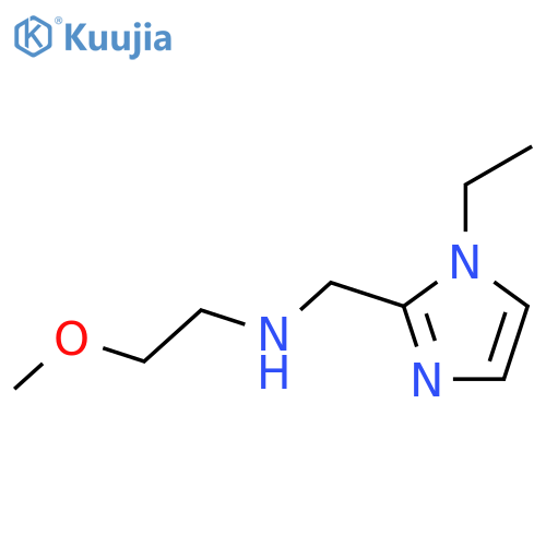 (1-Ethyl-1H-imidazol-2-ylmethyl)-(2-methoxy-ethyl)-amine structure