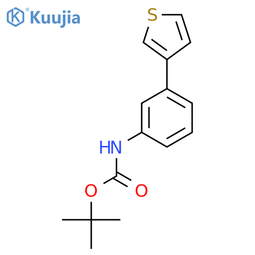 tert-Butyl (3-(thiophen-3-yl)phenyl)carbamate structure
