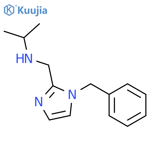 (1-Benzyl-1H-imidazol-2-ylmethyl)isopropyl amine structure