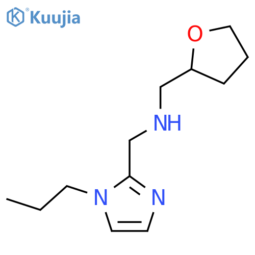 (1-Propyl-1H-imidazol-2-ylmethyl)-(tetrahydro-furan-2-ylmethyl)-amine structure