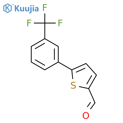 5-3-(Trifluoromethyl)phenylthiophene-2-carbaldehyde structure
