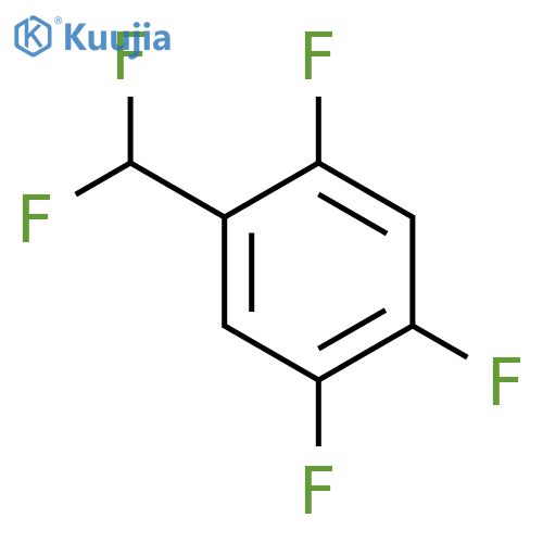 1-(difluoromethyl)-2,4,5-trifluorobenzene structure