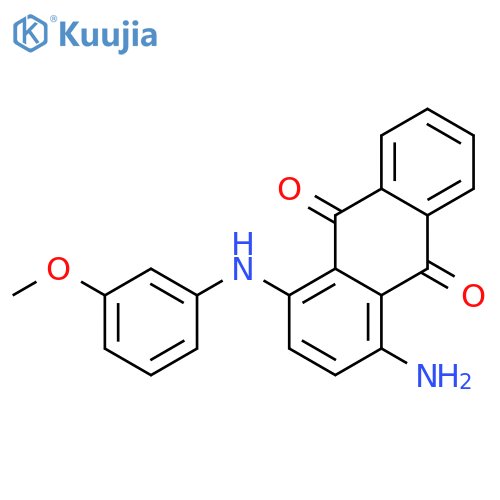9,10-Anthracenedione,1-amino-4-[(3-methoxyphenyl)amino]- structure