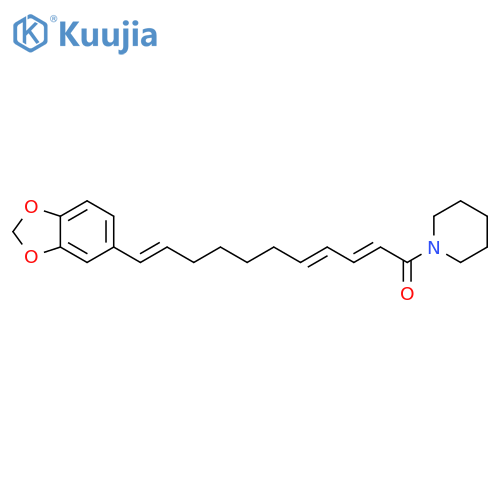 Piperidine, 1-[11-(1,3-benzodioxol-5-yl)-1-oxo-2,4,10-undecatrienyl]-,(E,E,E)- structure
