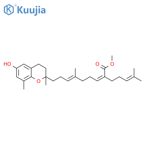 2,6-Nonadienoic acid, 9-(3,4-dihydro-6-hydroxy-2,8-dimethyl-2H-1-benzopyran-2-yl)-6-methyl-2-(4-methyl-3-pentenyl)-, methyl ester, (Z,E)- (9CI) structure