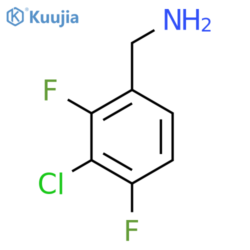 3-Chloro-2,4-difluorobenzylamine structure