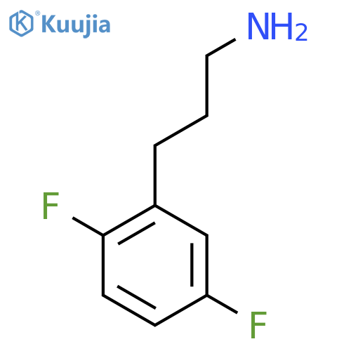 3-(2,5-difluorophenyl)propan-1-amine structure