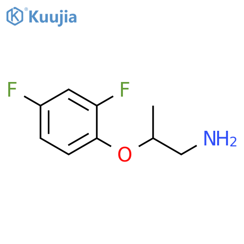 2-(2,4-difluorophenoxy)propan-1-amine structure