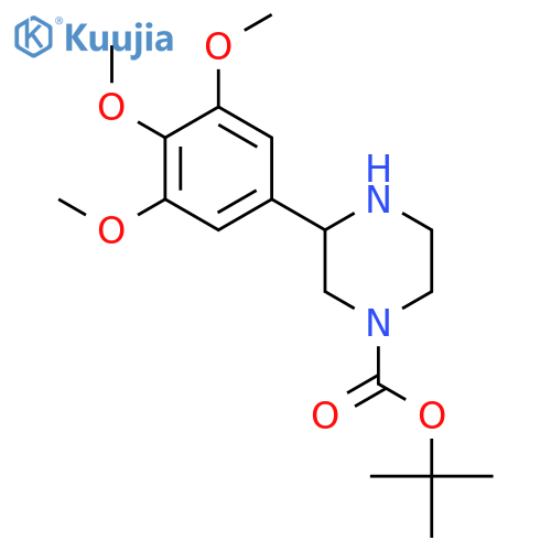 1-Boc-3-(3,4,5-Trimethoxyphenyl)piperazine structure