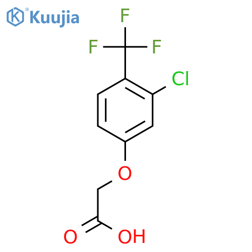 2-3-chloro-4-(trifluoromethyl)phenoxyacetic acid structure