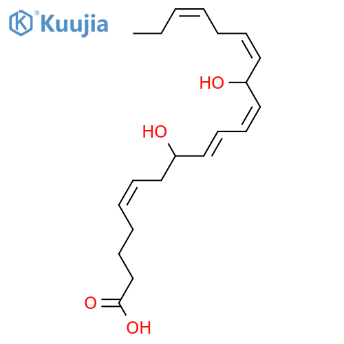 8,13-Dihydroxy-5,9,11,14,17-eicosapentaenoic acid; (5Z,8ξ,9E,11Z,13ξ,14Z,17Z)-form structure