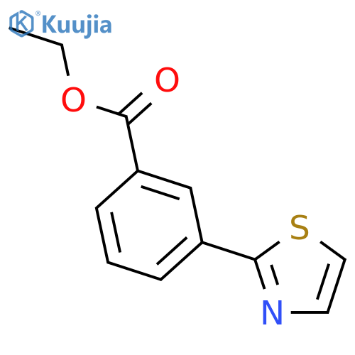Ethyl 3-(1,3-thiazol-2-yl)benzoate structure