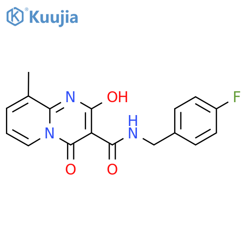 N-(4-fluorophenyl)methyl-2-hydroxy-9-methyl-4-oxo-4H-pyrido1,2-apyrimidine-3-carboxamide structure