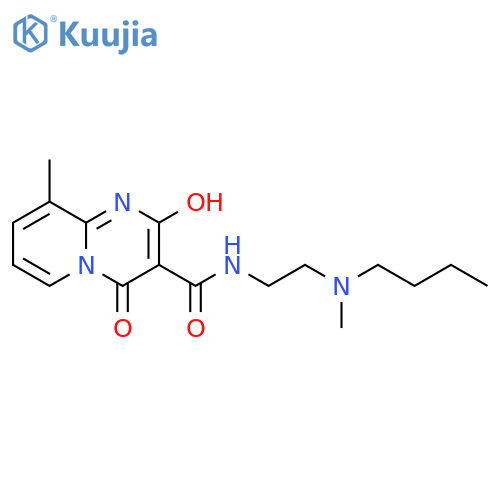N-{2-butyl(methyl)aminoethyl}-2-hydroxy-9-methyl-4-oxo-4H-pyrido1,2-apyrimidine-3-carboxamide structure