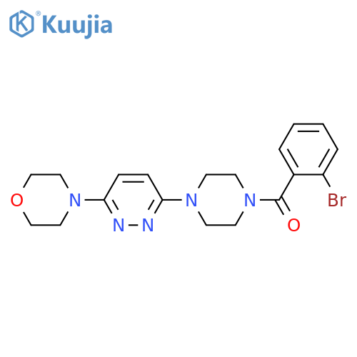 4-{6-4-(2-bromobenzoyl)piperazin-1-ylpyridazin-3-yl}morpholine structure