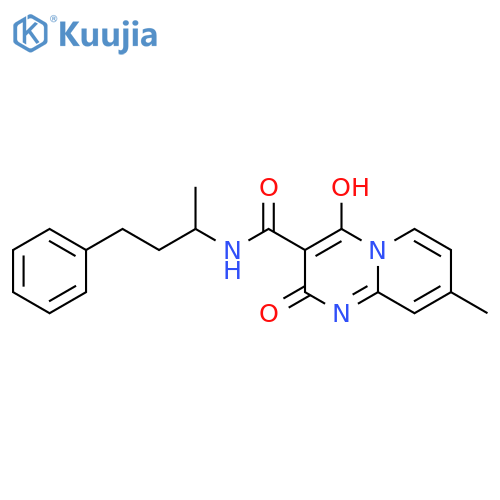 2-hydroxy-8-methyl-4-oxo-N-(4-phenylbutan-2-yl)-4H-pyrido1,2-apyrimidine-3-carboxamide structure