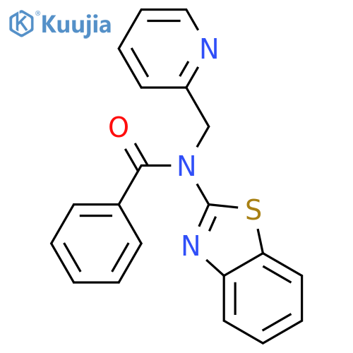 N-(1,3-benzothiazol-2-yl)-N-(pyridin-2-yl)methylbenzamide structure