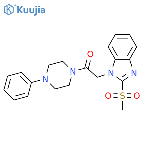 2-(2-methanesulfonyl-1H-1,3-benzodiazol-1-yl)-1-(4-phenylpiperazin-1-yl)ethan-1-one structure