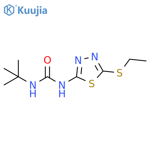 3-tert-butyl-1-5-(ethylsulfanyl)-1,3,4-thiadiazol-2-ylurea structure