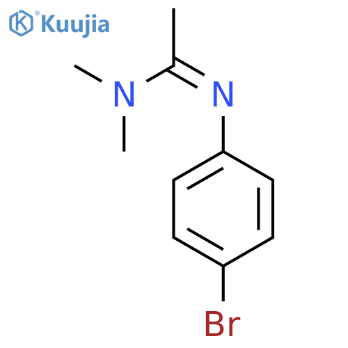 Ethanimidamide, N'-(4-bromophenyl)-N,N-dimethyl- structure