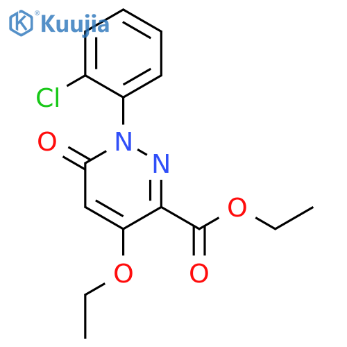 ethyl 1-(2-chlorophenyl)-4-ethoxy-6-oxo-1,6-dihydropyridazine-3-carboxylate structure