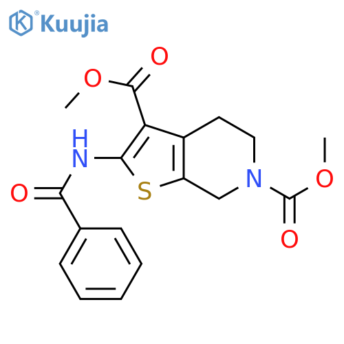 3,6-dimethyl 2-benzamido-4H,5H,6H,7H-thieno2,3-cpyridine-3,6-dicarboxylate structure