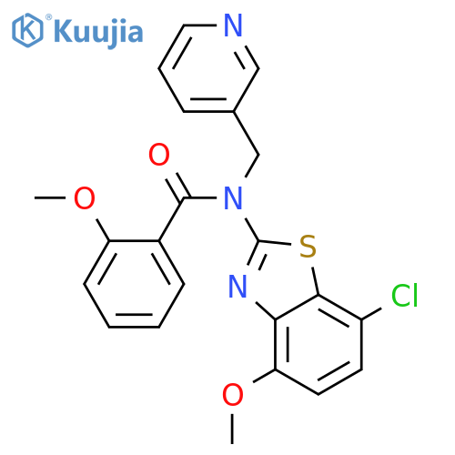N-(7-chloro-4-methoxy-1,3-benzothiazol-2-yl)-2-methoxy-N-(pyridin-3-yl)methylbenzamide structure