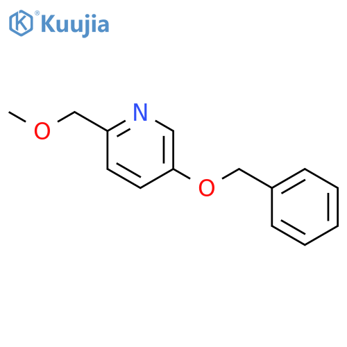Pyridine, 2-(methoxymethyl)-5-(phenylmethoxy)- structure