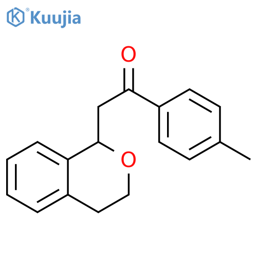 Ethanone, 2-(3,4-dihydro-1H-2-benzopyran-1-yl)-1-(4-methylphenyl)- structure