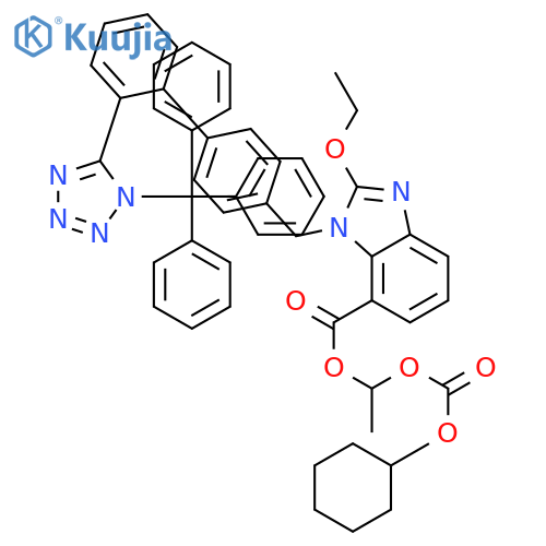 N-Trityl Candesartan Cilexetil structure