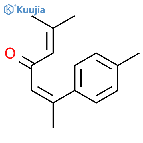 2,5-Heptadien-4-one, 2-methyl-6-(4-methylphenyl)-, (Z)- structure