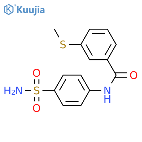 3-(methylsulfanyl)-N-(4-sulfamoylphenyl)benzamide structure