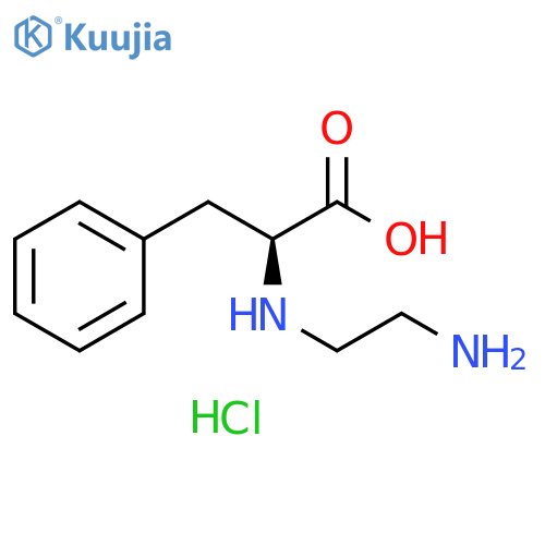 L-Phenylalanine, N-(2-aminoethyl)-, monohydrochloride (9CI) structure