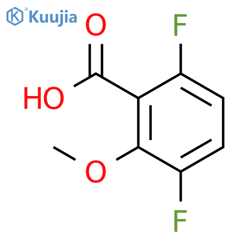 3,6-Difluoro-2-methoxybenzoic acid structure