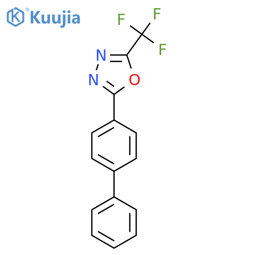 2-(Biphenyl-4-yl)-5-(trifluoromethyl)-1,3,4-oxadiazole structure