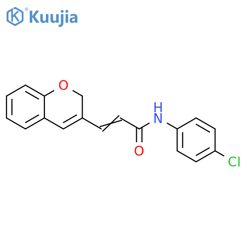 (2E)-N-(4-chlorophenyl)-3-(2H-chromen-3-yl)prop-2-enamide structure