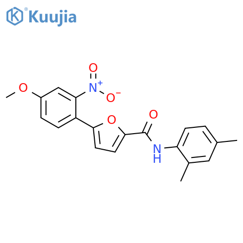 N-(2,4-dimethylphenyl)-5-(4-methoxy-2-nitrophenyl)furan-2-carboxamide structure