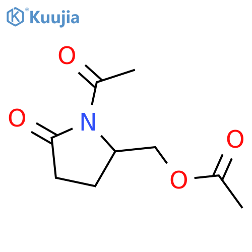 5-Acetoxymethyl-N-acetyl-2-pyrrolidinone structure
